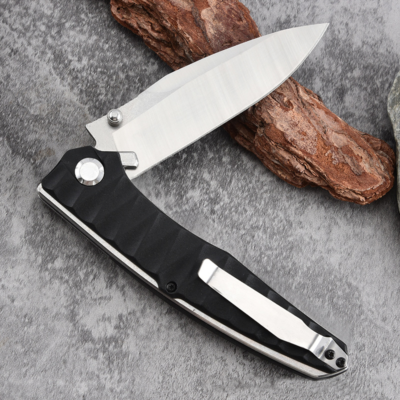 Stainless Steel Folding Knife – Ergonomic Handle Compact EDC Outdoor Camping Utility product image