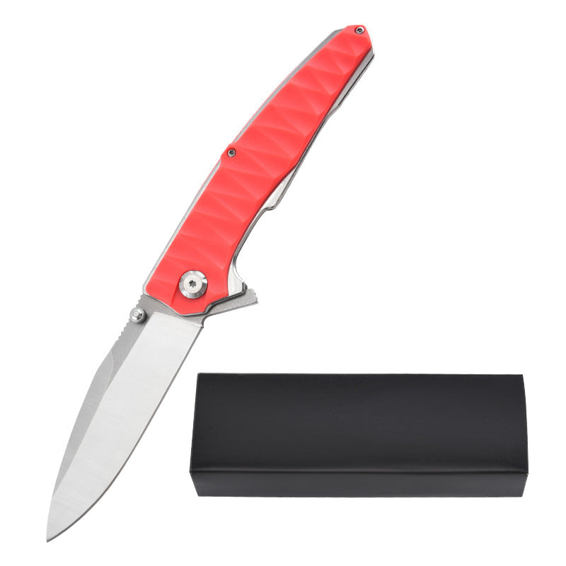 Stainless Steel Folding Knife – Ergonomic Handle Compact EDC Outdoor Camping Utility variant image - product view 11