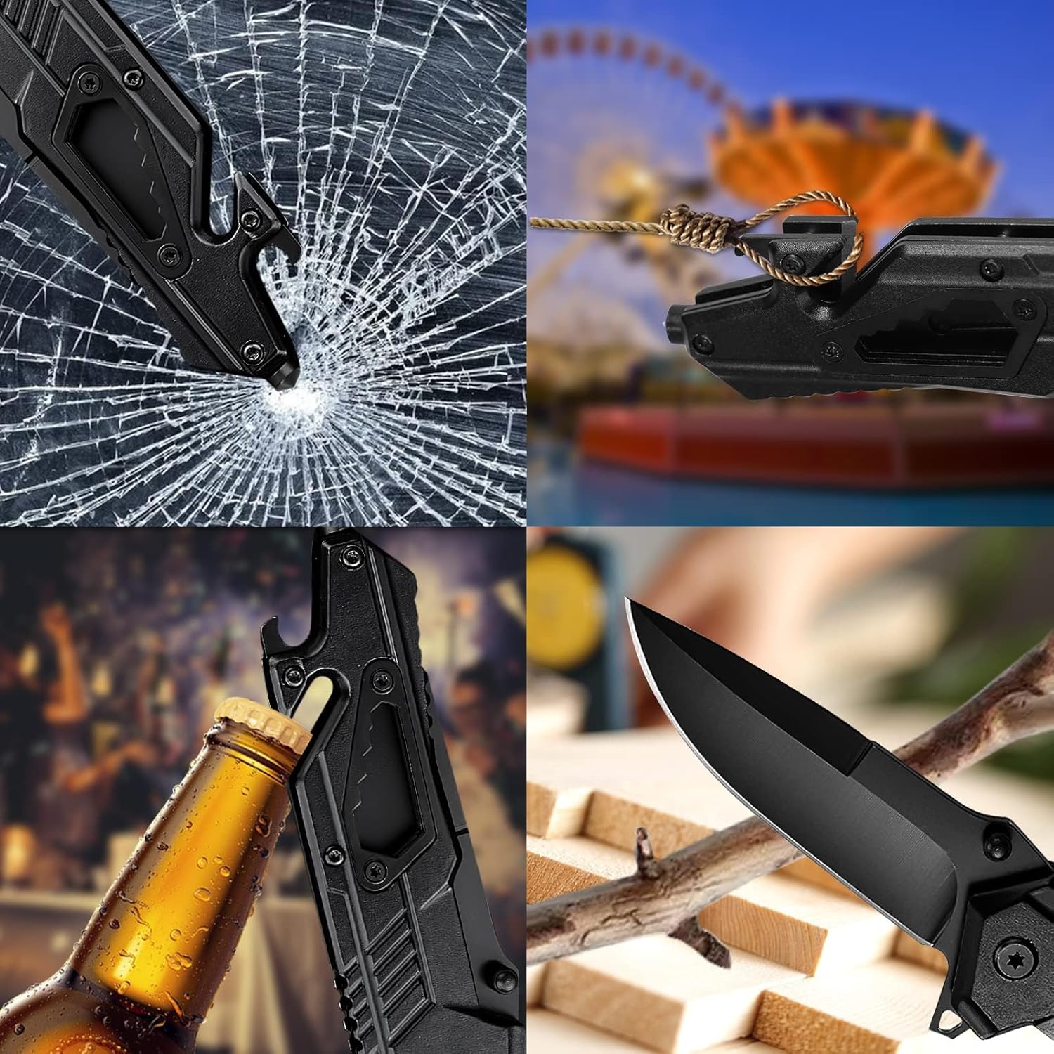 Stainless Steel Folding Knife – Leopard's Edge Multipurpose Pocket detail image - detail view 5