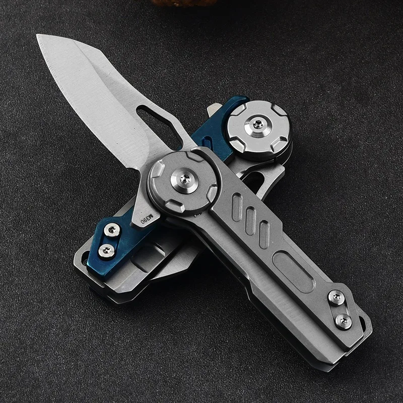 Stainless Steel Folding Knife – OmniFold Razor Mini with M390 EDC detail image - detail view 5