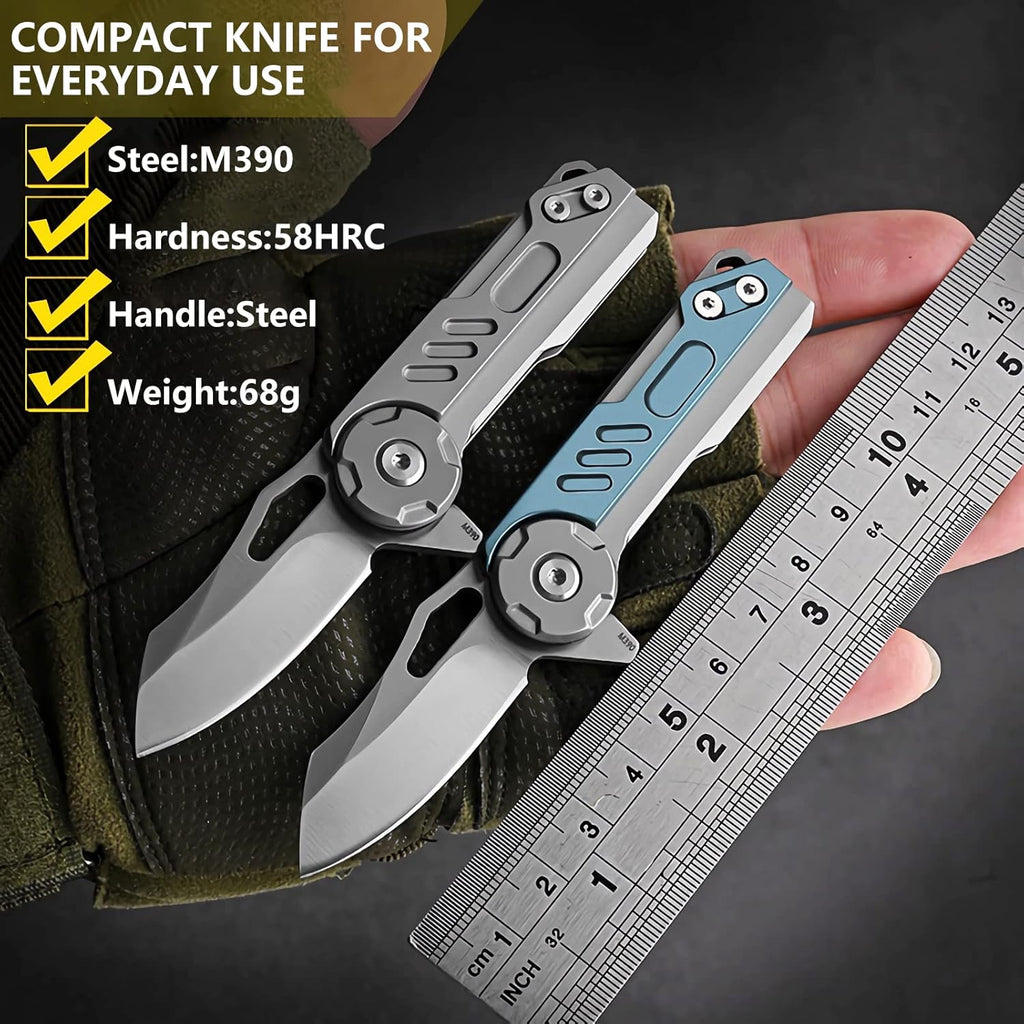 Stainless Steel Folding Knife – OmniFold Razor Mini with M390 EDC detail image - detail view 8