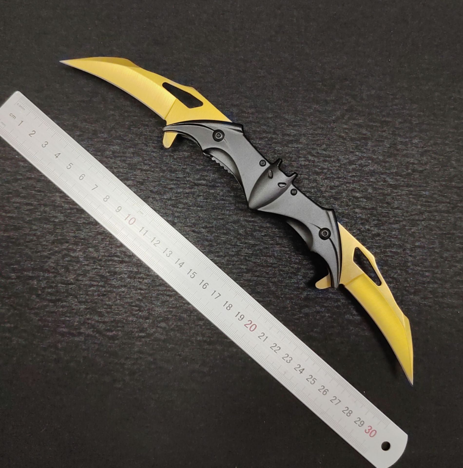Stainless Steel Folding Knife – The Bat Double-Sided with 3Cr13 EDC detail image - detail view 10