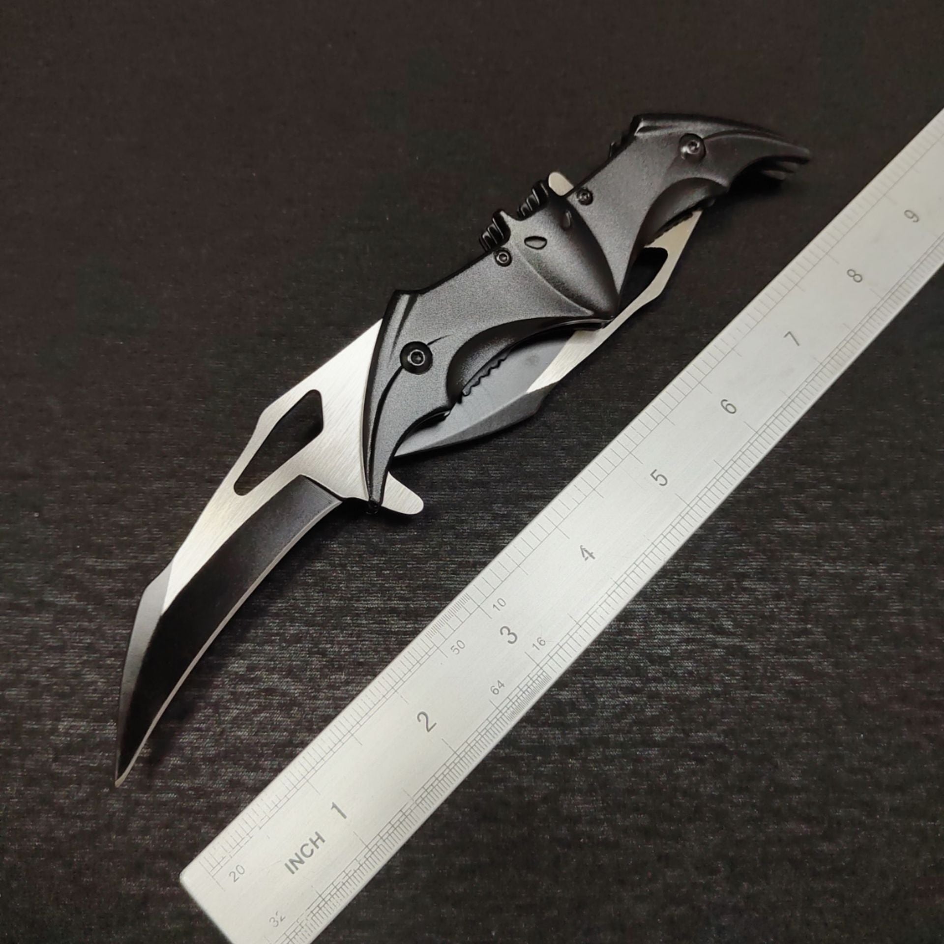 Stainless Steel Folding Knife – The Bat Double-Sided with 3Cr13 EDC detail image - detail view 5