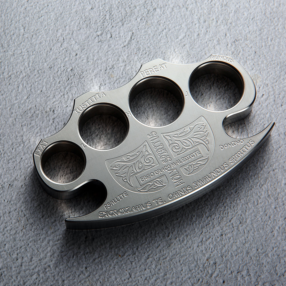 Stainless Steel Four Finger Knuckles – 304 Constantine Holy Spiritus with CNC 13mm detail image - detail view 3
