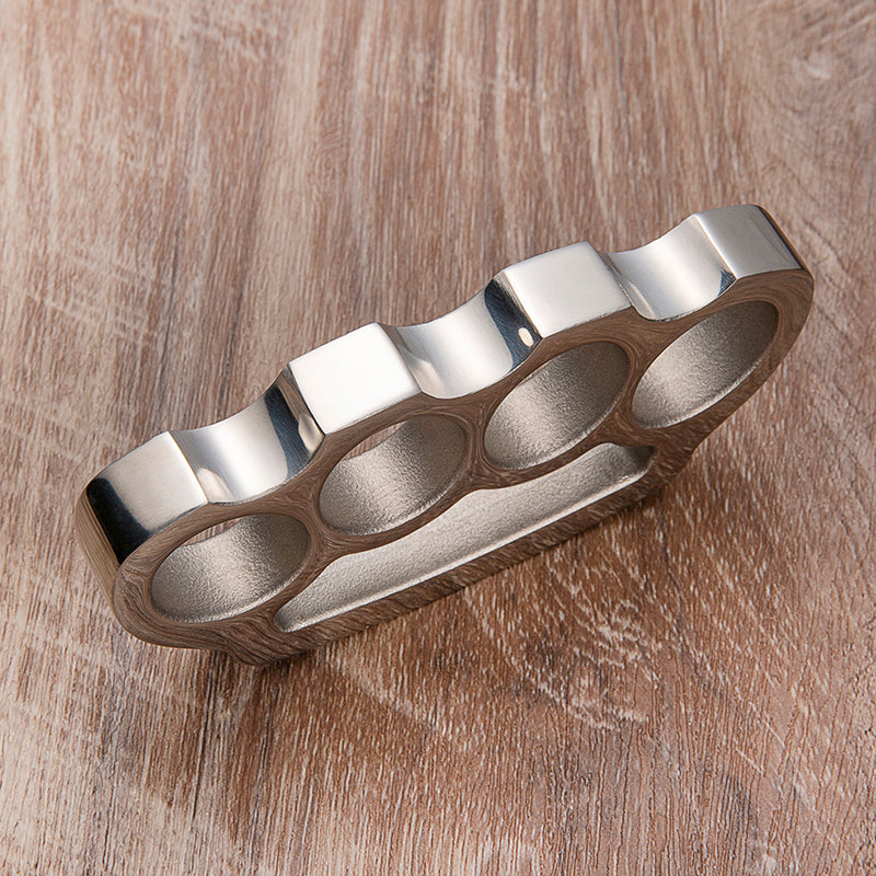 Stainless Steel Four Finger Knuckles – 304 Duster with Polished Classic EDC detail image - detail view 3