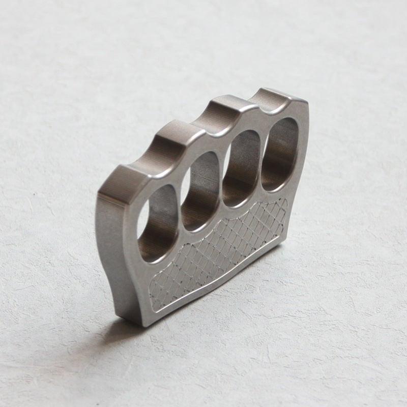 Stainless Steel Four Finger Knuckles – 304 Ultra-Thick 16mm with Textured Stonewash detail image - detail view 4