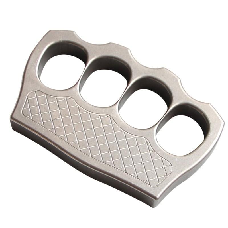 Stainless Steel Four Finger Knuckles – 304 Ultra-Thick 16mm with Textured Stonewash product image