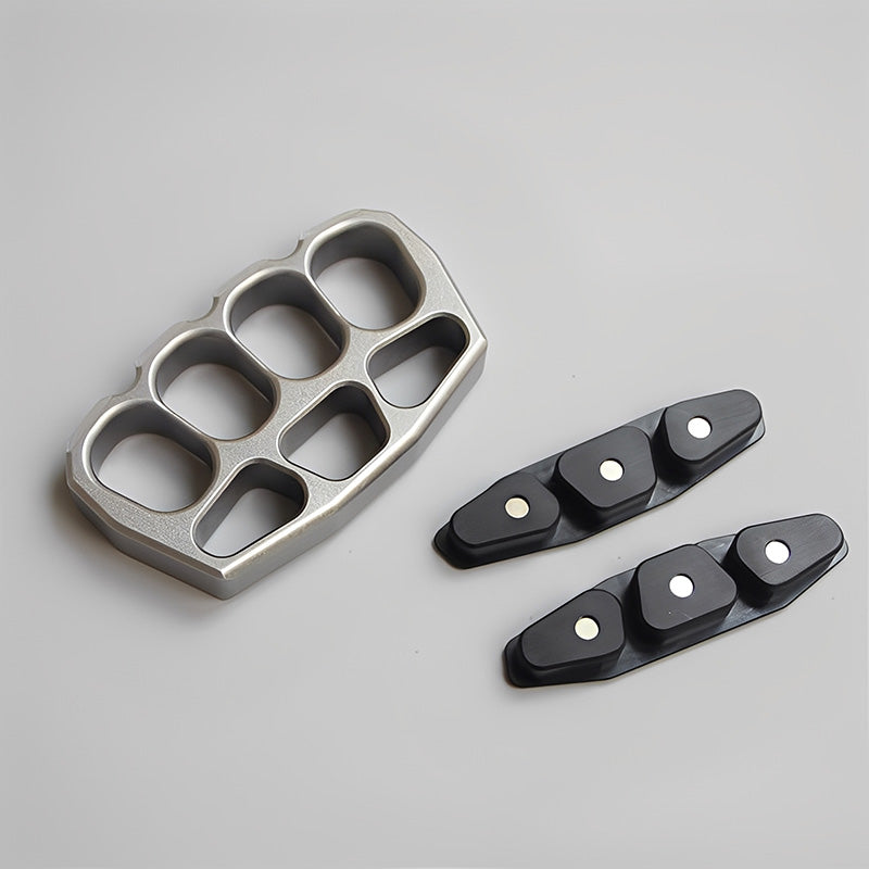 Stainless Steel Four Finger Knuckles – 304 with 23mm Ultra-Thick with Magnetic Pad detail image