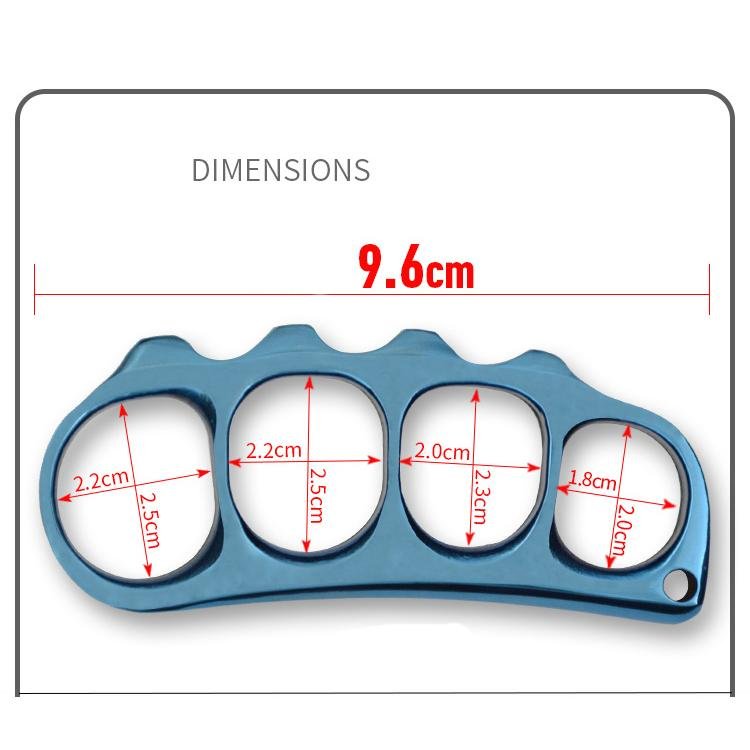 Stainless Steel Four Finger Knuckles – 304 with Mirror Finish EDC Self Defense detail image - detail view 8