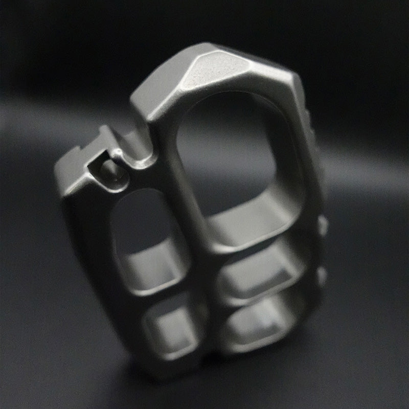 Stainless Steel Four Finger Knuckles – 404c with 18mm Ultra Thick Stonewash Heavy detail image - detail view 4