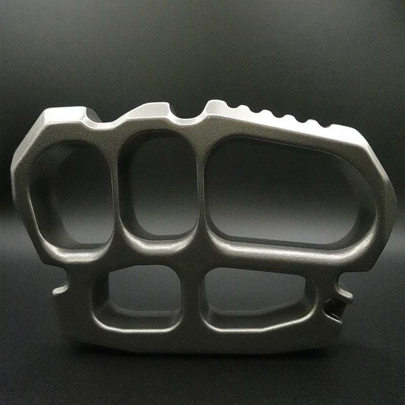Stainless Steel Four Finger Knuckles – 404c with 18mm Ultra Thick Stonewash Heavy detail image - detail view 5