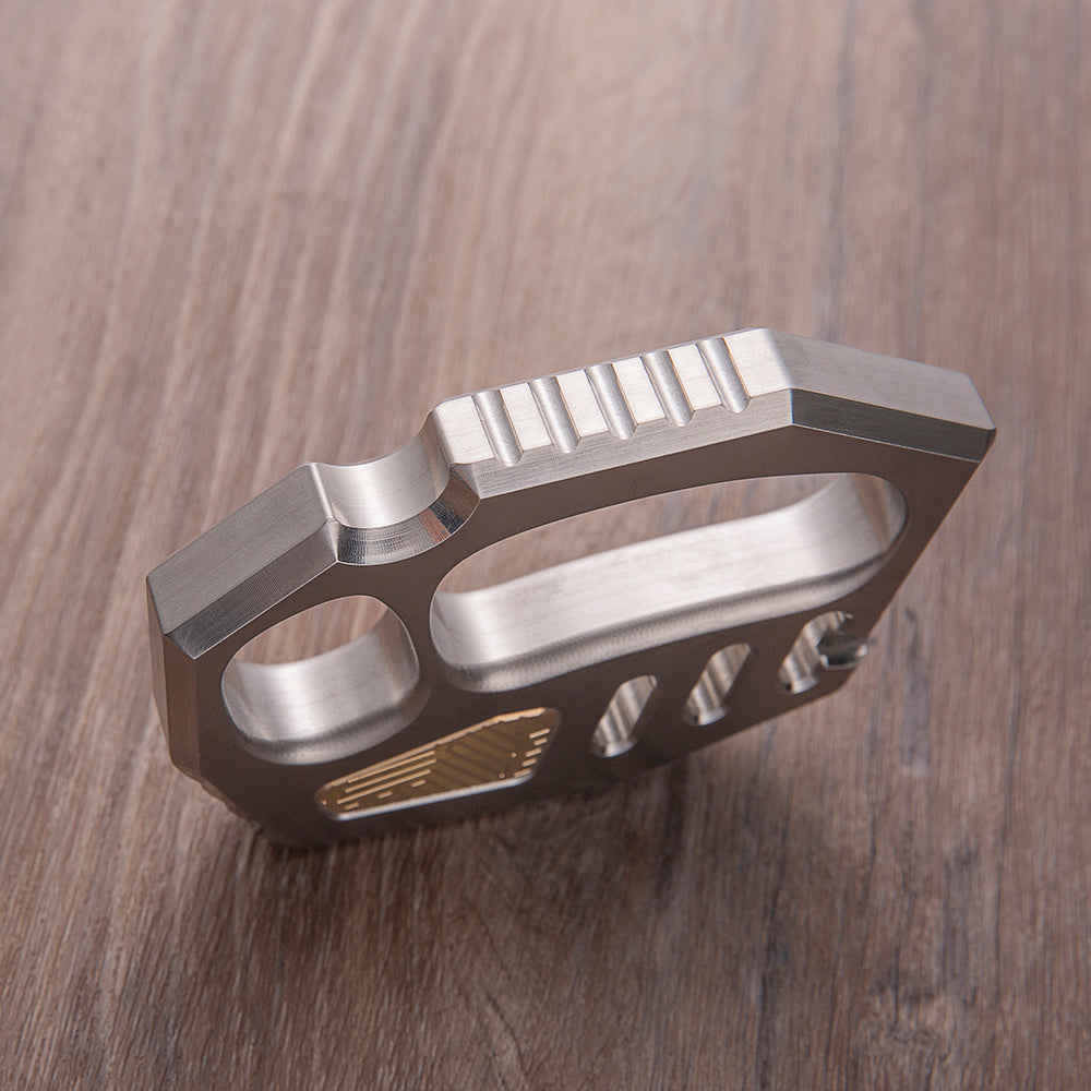 Stainless Steel Four Finger Knuckles – 440C with Copper Inlay with 15mm Heavy Duty EDC detail image