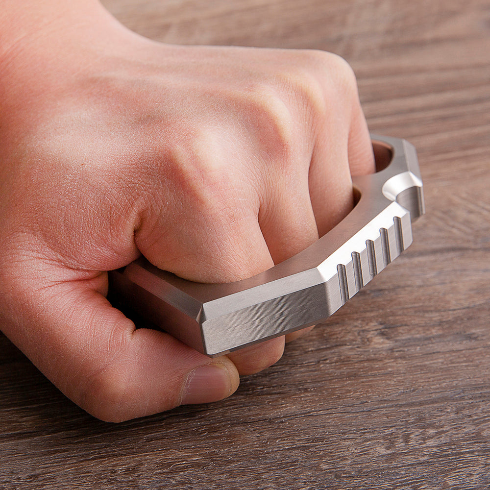 Stainless Steel Four Finger Knuckles – 440C with Copper Inlay with 15mm Heavy Duty EDC detail image - detail view 5