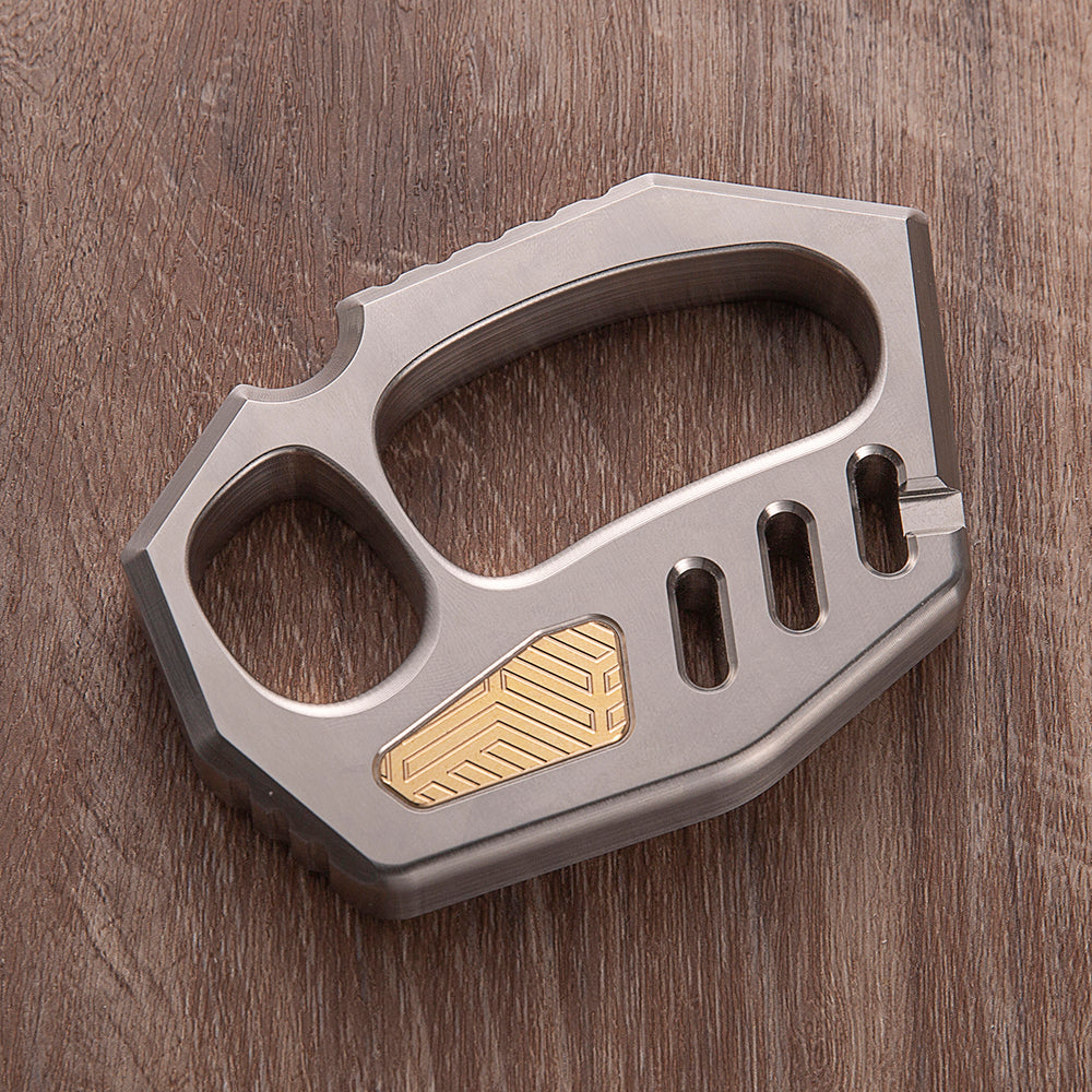 Stainless Steel Four Finger Knuckles – 440C with Copper Inlay with 15mm Heavy Duty EDC detail image - detail view 6