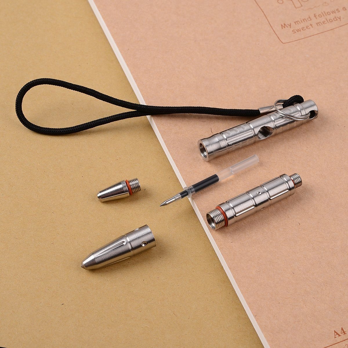 Stainless Steel Glass Breaker Tactical Pen – 304 with Push Dagger Transformer Tungsten detail image - detail view 7