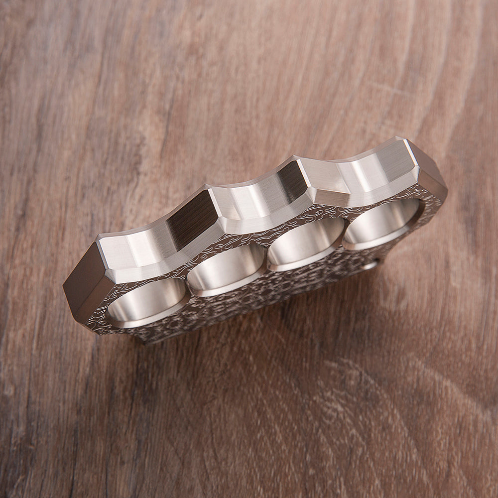 Stainless Steel Knuckles – 304 Black Wukong with Chinese Traditional Engraving 15mm detail image - detail view 3