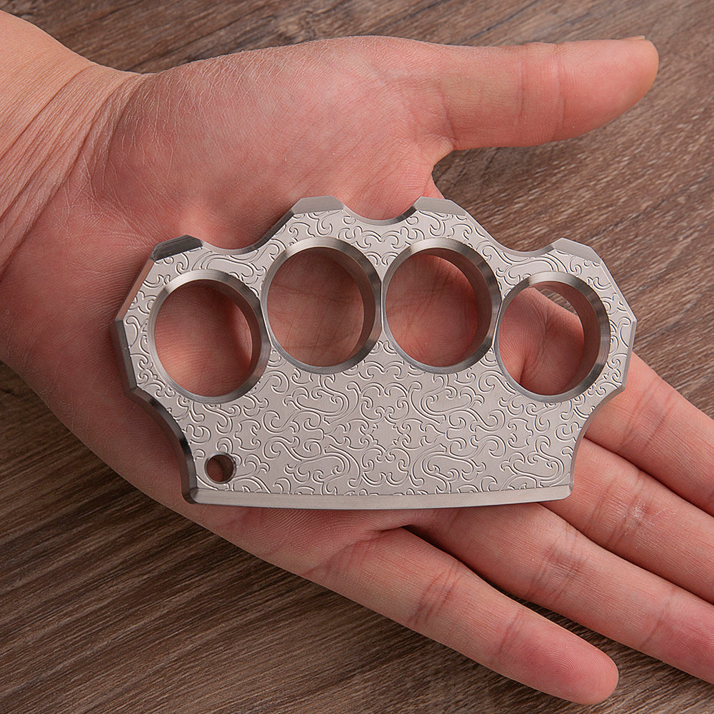 Stainless Steel Knuckles – 304 Black Wukong with Chinese Traditional Engraving 15mm detail image - detail view 7