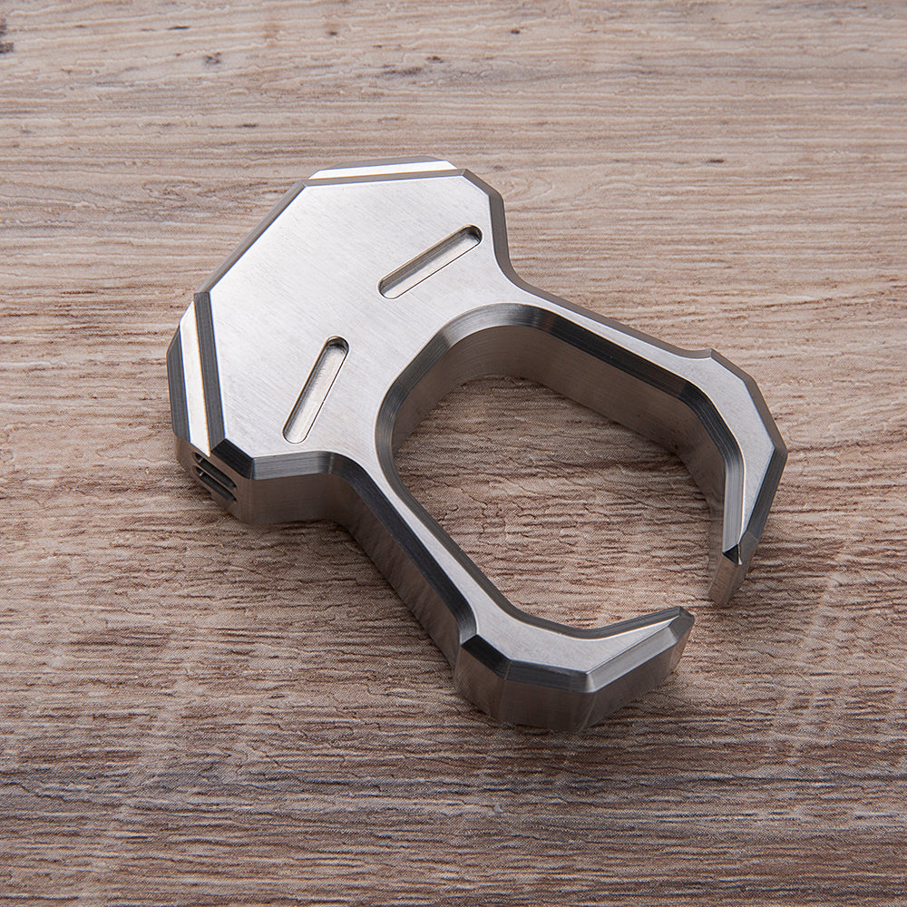 Stainless Steel Knuckles – 304 Tuning Fork Single EDC with Musical Self Defense Ring detail image - detail view 4