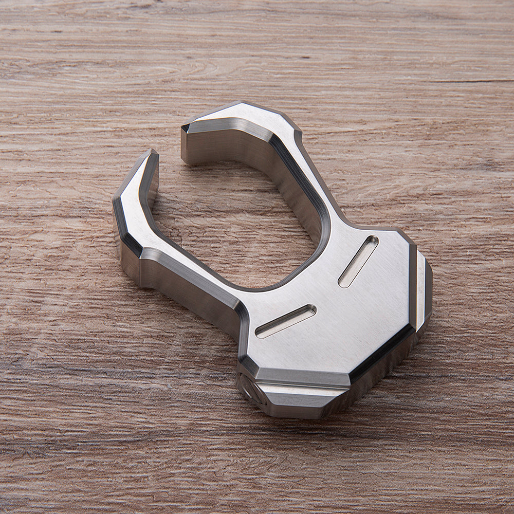 Stainless Steel Knuckles – 304 Tuning Fork Single EDC with Musical Self Defense Ring detail image - detail view 5