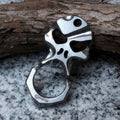 Stainless Steel Knuckles – Skull 9R18MOV Self Defense Keychain Tool product image