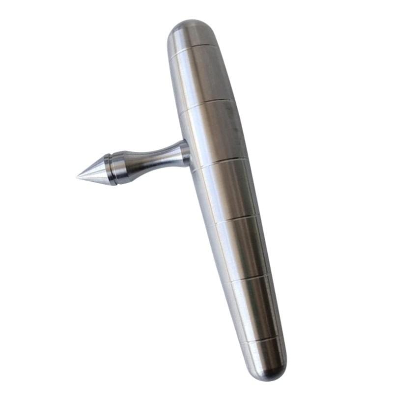 Stainless Steel Kubotan Keychain – 304 Baby Tonfa with Detachable 60mm Spike Heavy product image