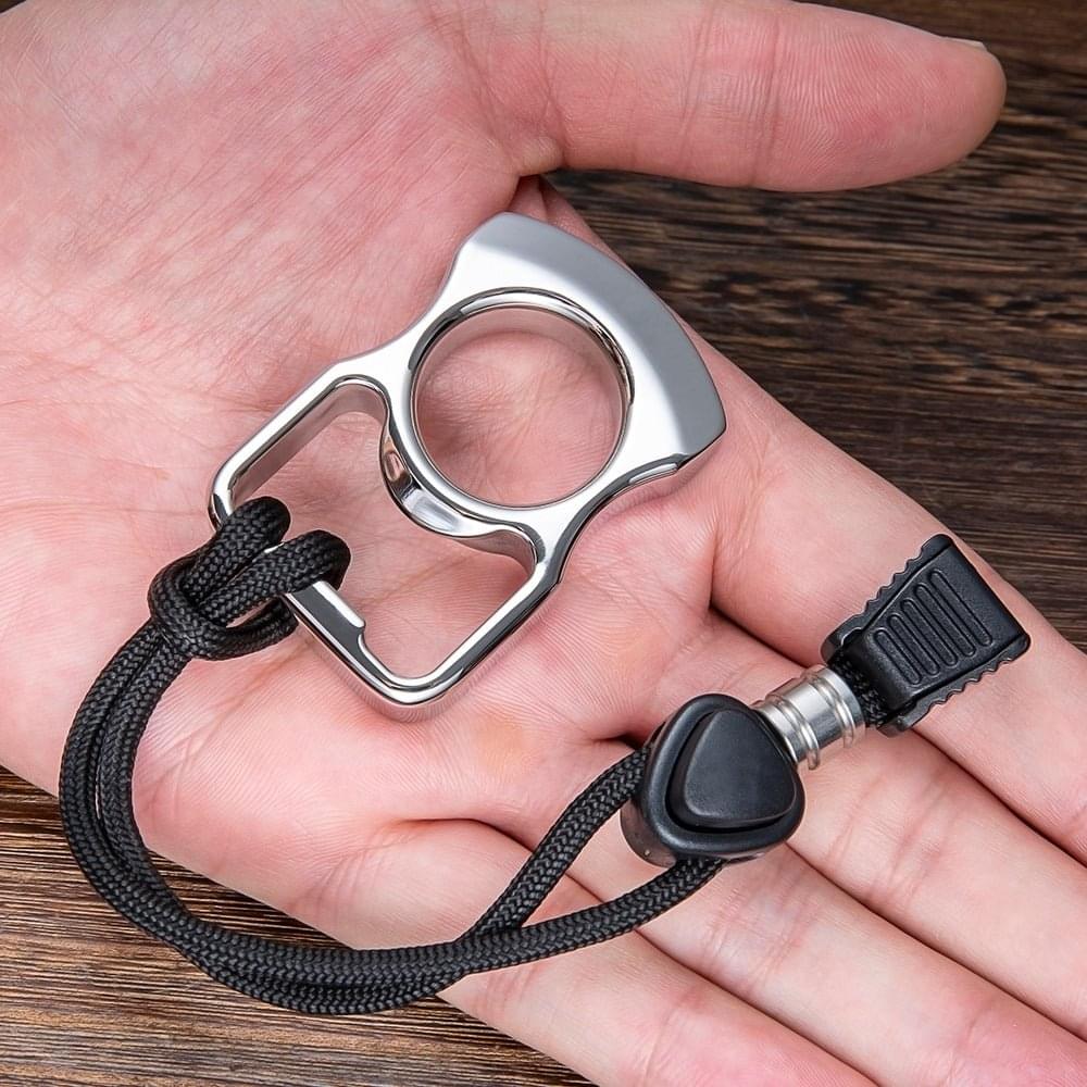 Stainless Steel Ring – 304 Single Finger with 12mm Thick Bottle Opener Multi-Tool detail image - detail view 4