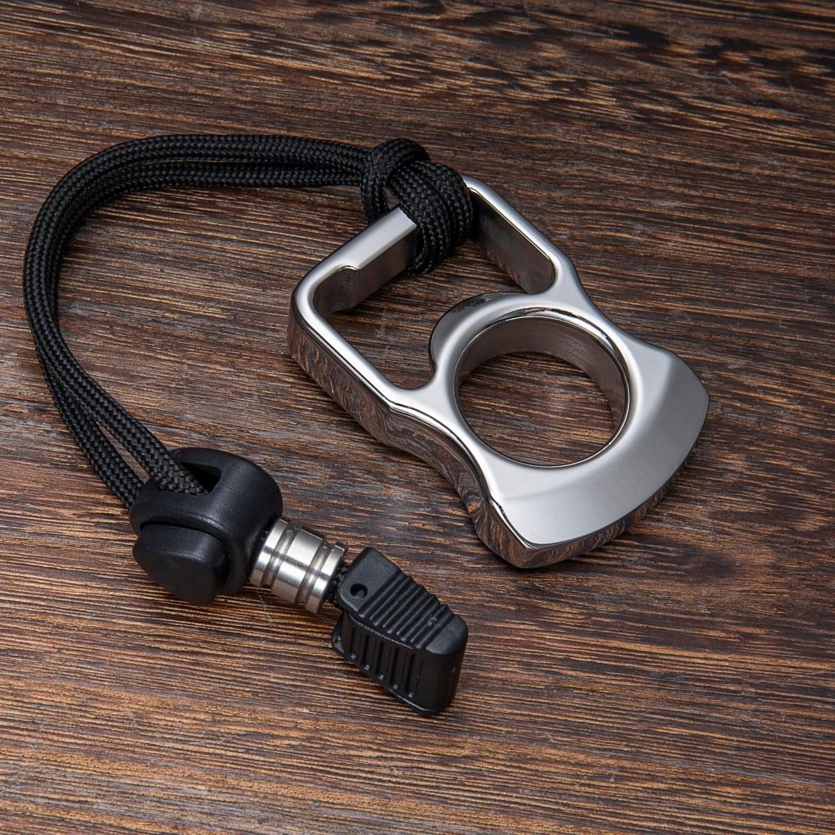 Stainless Steel Ring – 304 Single Finger with 12mm Thick Bottle Opener Multi-Tool detail image - detail view 5