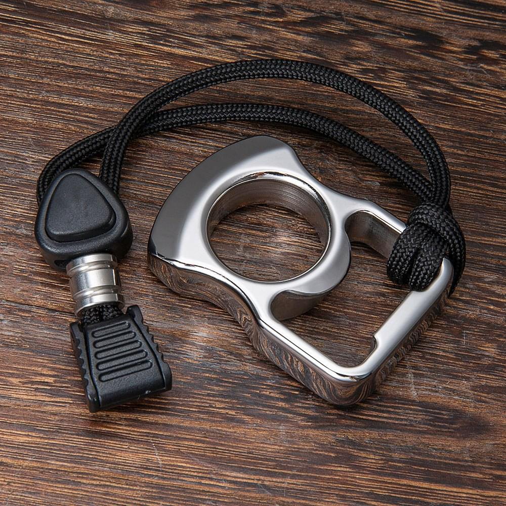 Stainless Steel Ring – 304 Single Finger with 12mm Thick Bottle Opener Multi-Tool detail image - detail view 6