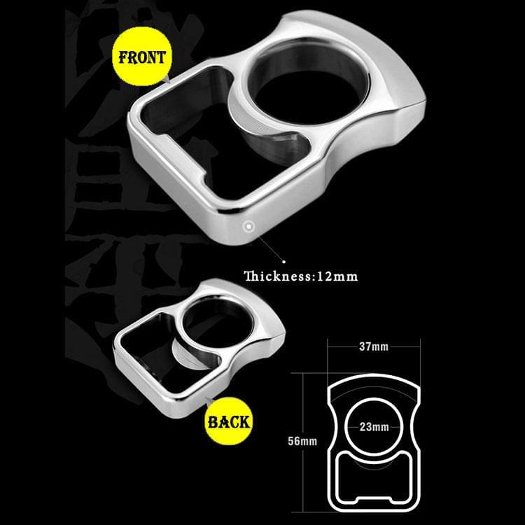 Stainless Steel Ring – 304 Single Finger with 12mm Thick Bottle Opener Multi-Tool detail image - detail view 7