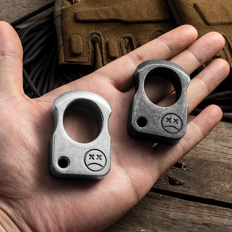 Stainless Steel Ring – 420 Single Finger with 14mm Ultra Thick Stonewash Security Friendly detail image - detail view 3