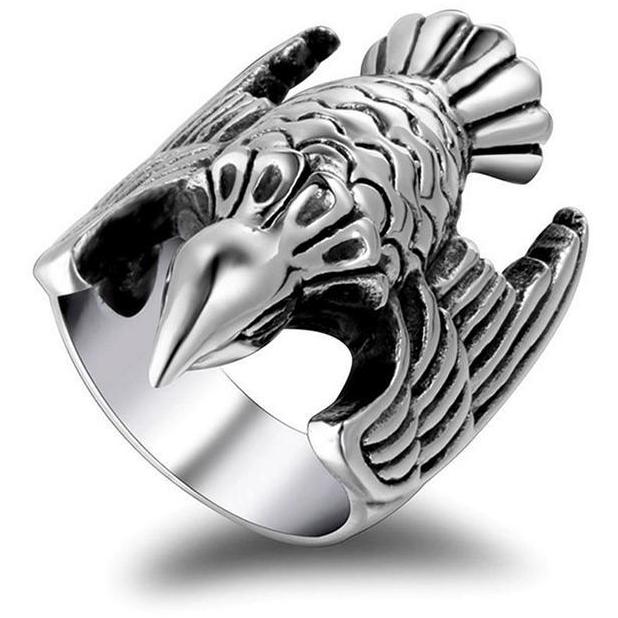 Stainless Steel Ring – Silver Eagle 316L Self Defense for Alternative Styling, Collecting product image