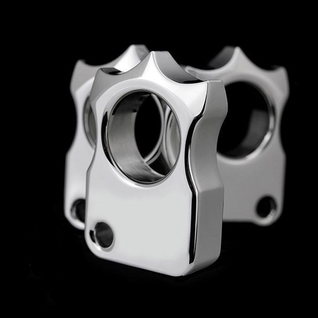 Stainless Steel Single Finger Knuckles – 304 Ultra-Thick Polished Ring with 14mm EDC detail image