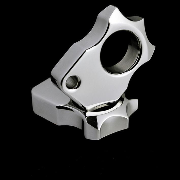 Stainless Steel Single Finger Knuckles – 304 Ultra-Thick Polished Ring with 14mm EDC detail image - detail view 4