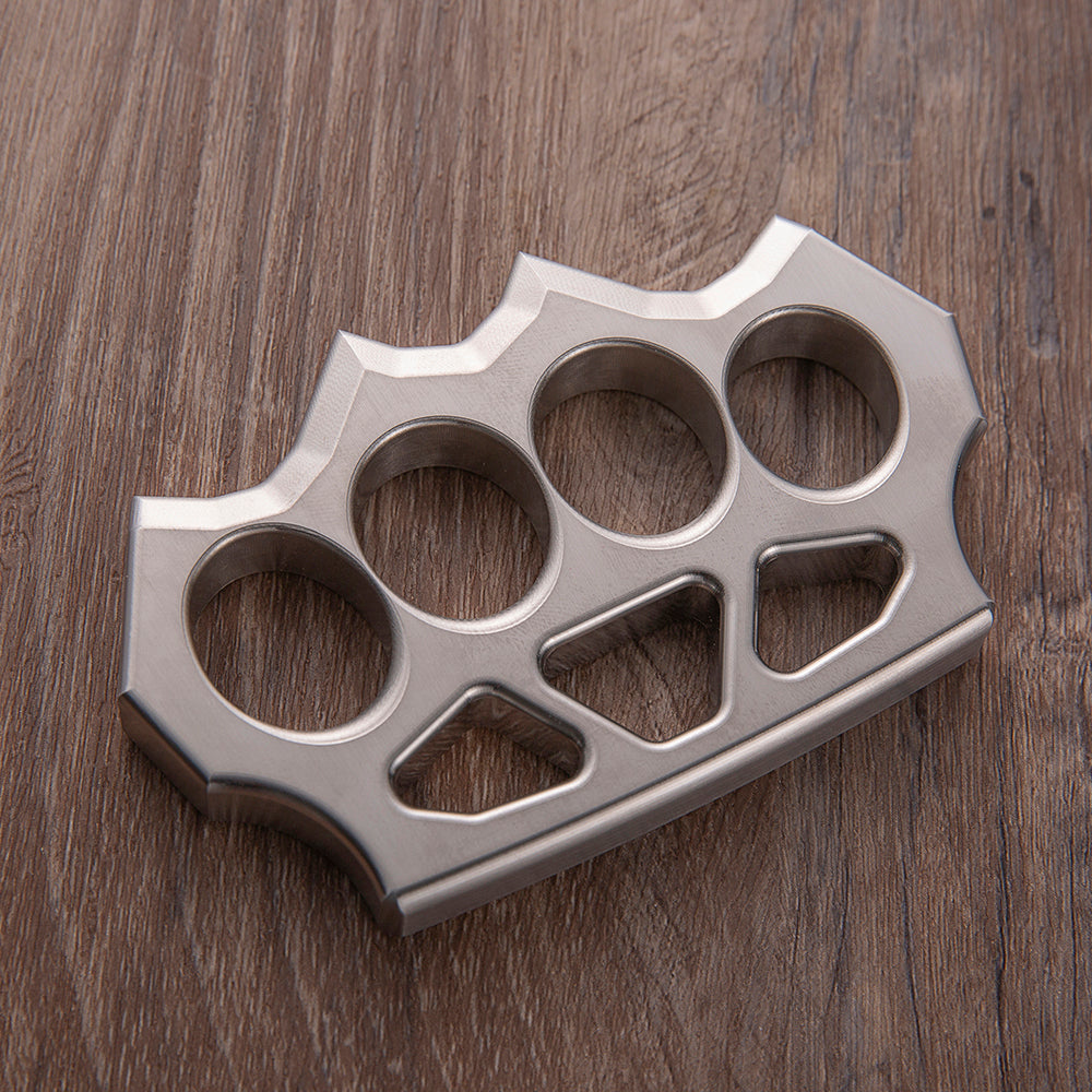 Stainless Steel Spiked Knuckles – 304 Four Finger with Hollow Lightweight CNC 13mm detail image