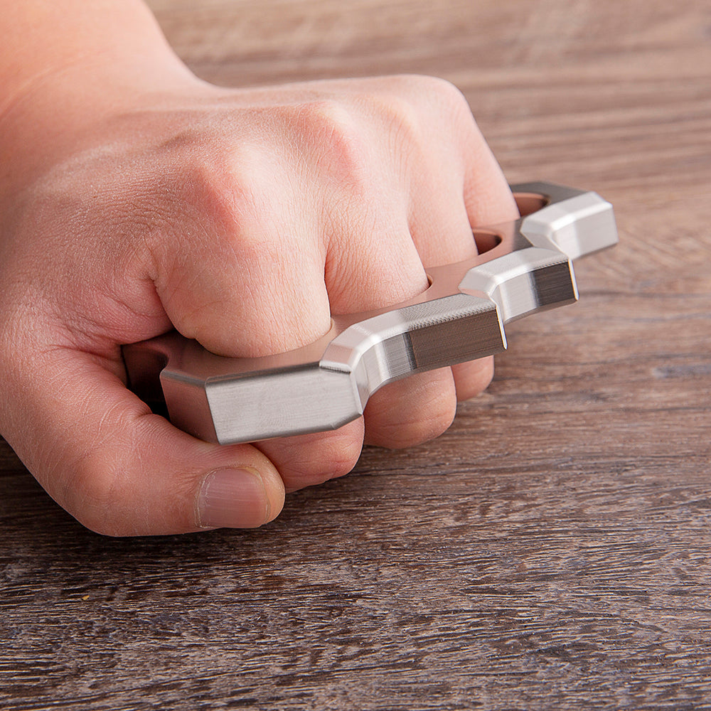 Stainless Steel Spiked Knuckles – 304 Four Finger with Hollow Lightweight CNC 13mm detail image - detail view 4