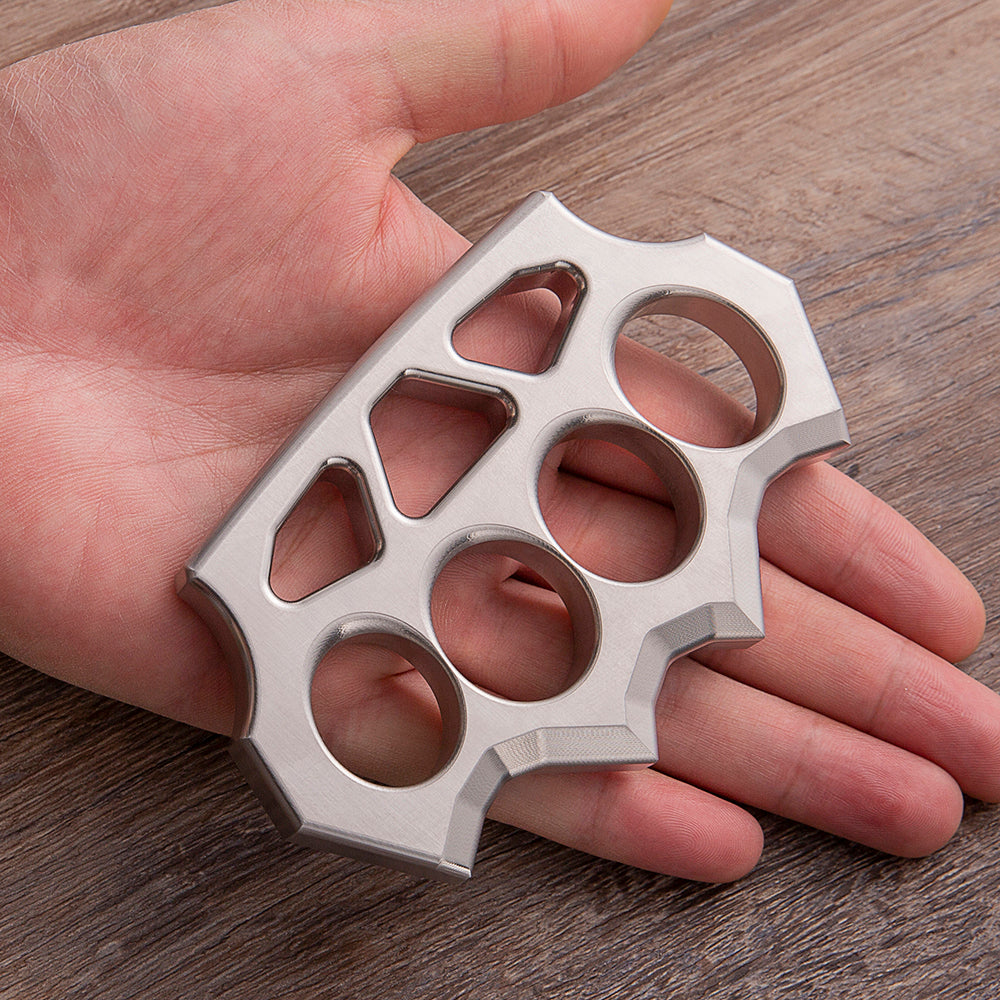Stainless Steel Spiked Knuckles – 304 Four Finger with Hollow Lightweight CNC 13mm detail image - detail view 5
