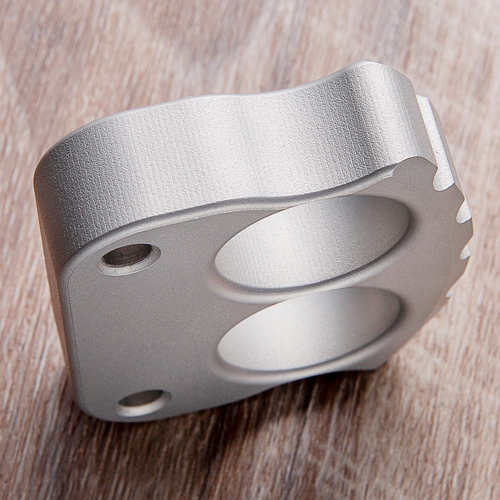 Stainless Steel Two Finger Knuckles – 304 with 16mm Ultra Thick Sandblast Finish detail image - detail view 5