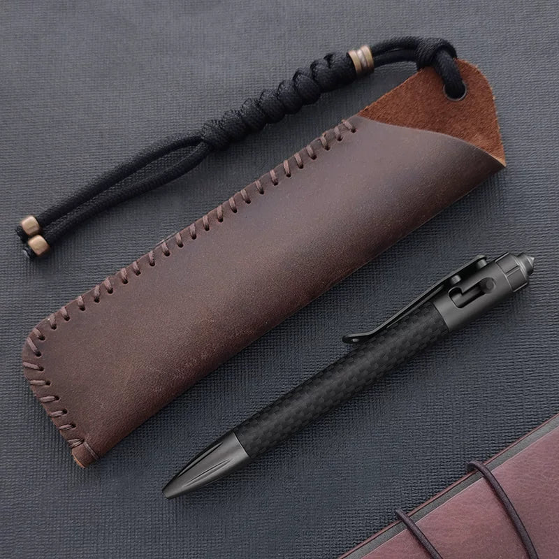 Steel Bolt Action Tactical Pen – Carbon Fiber with Tungsten Glass Breaker EDC variant image - product view 11