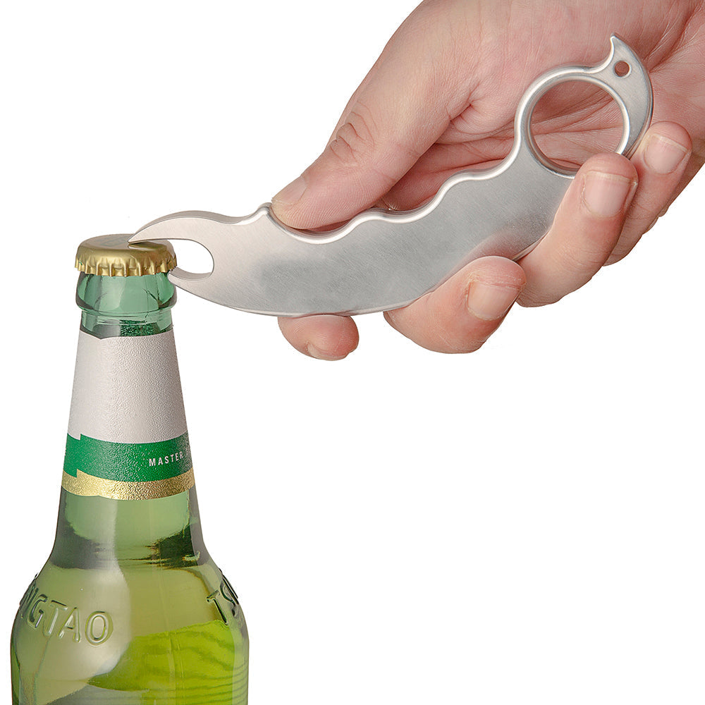 Steel Bottle Opener Knuckles – Brass with 304 Four Finger Kubotan Multi-Tool EDC detail image - detail view 6