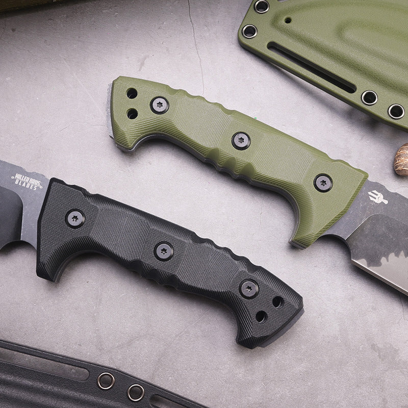 Steel Bushcraft Knife – DC53 Full Tang 6mm Spine Kydex Sheath Hunting Tactical Survival detail image - detail view 5