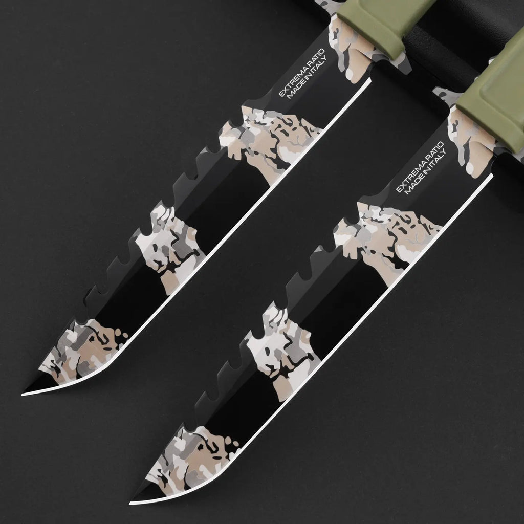 Steel Bushcraft Knife – Fixed Blade Tactical N690Co Tanto Tip Survival Spear Hunting detail image - detail view 3