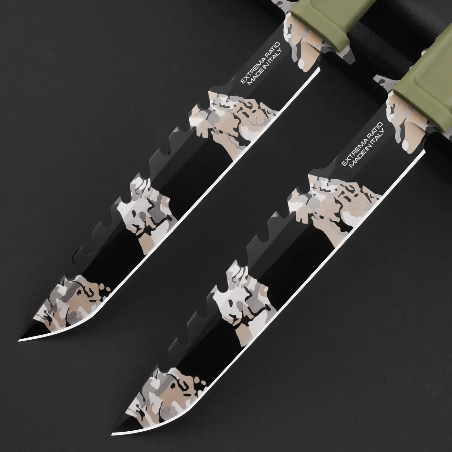 Steel Bushcraft Knife – Fixed Blade Tactical N690Co Tanto Tip Survival Spear Hunting detail image - detail view 3