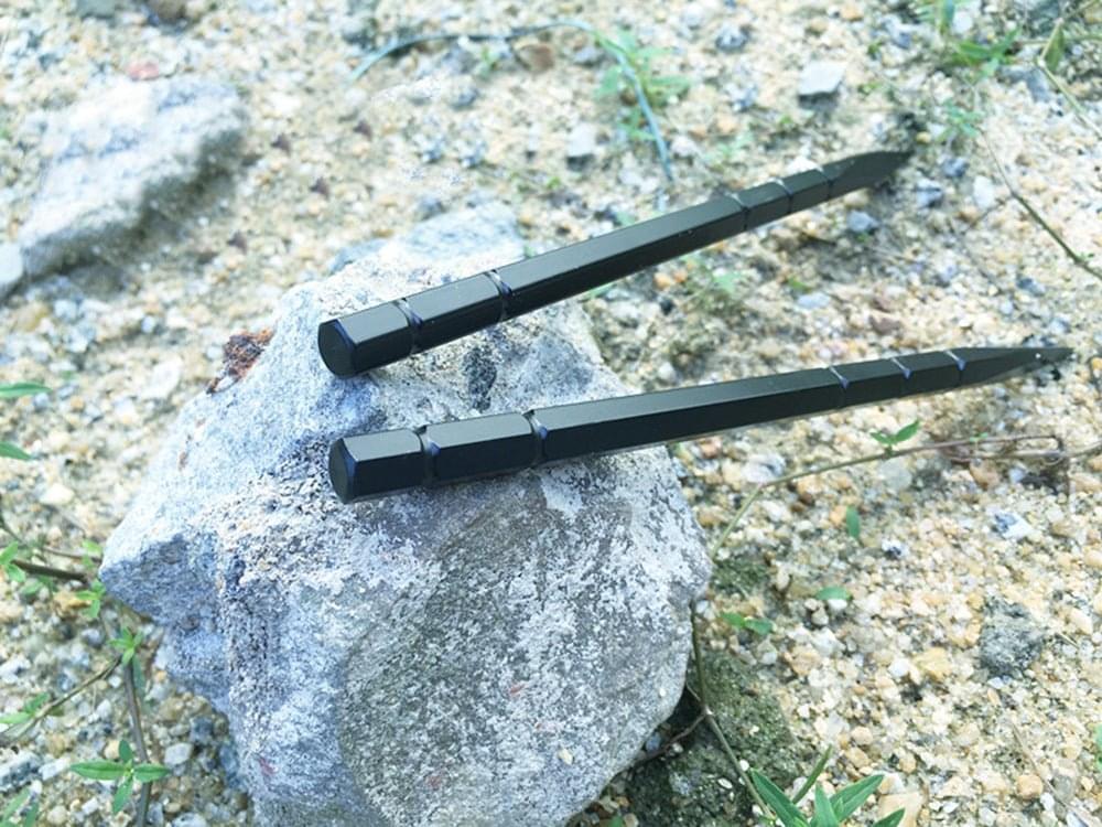 Steel Compact EDC Tool – 3Cr17 Throwing Spikes with 3-Piece Set 59HRC Hardened detail image