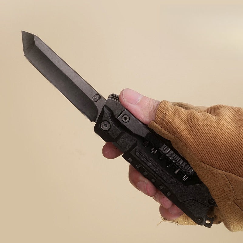 Steel EDC Knife – MultiVex 14-in-1 Tactical Multi-Tool with All- Compact detail image - detail view 4