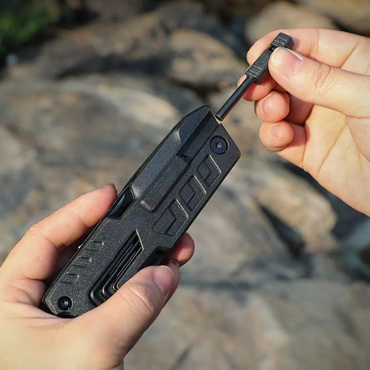 Steel EDC Knife – MultiVex 14-in-1 Tactical Multi-Tool with All- Compact detail image - detail view 9
