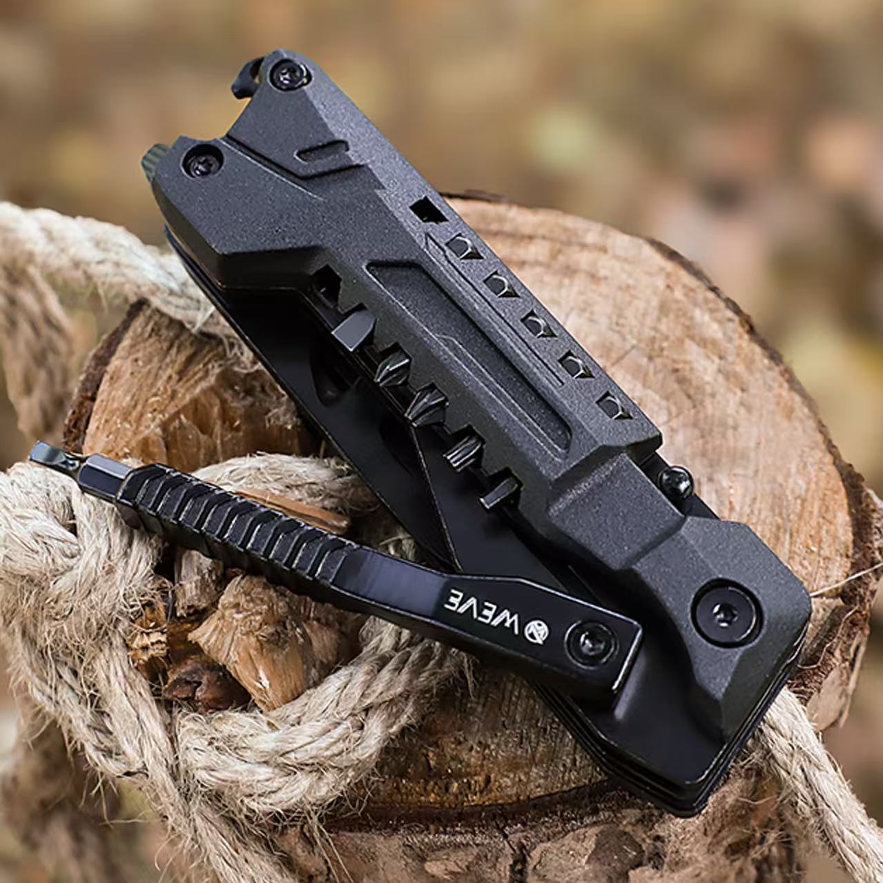 Steel EDC Knife – MultiVex 14-in-1 Tactical Multi-Tool with All- Compact product image