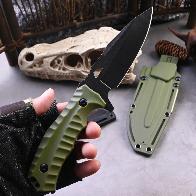 Steel EDC Knife – Survival 8Cr13MoV Fire Starter Kit Camping Outdoor Mountaineering detail image