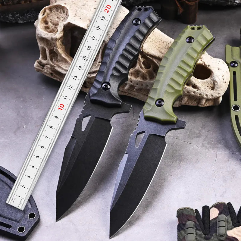 Steel EDC Knife – Survival 8Cr13MoV Fire Starter Kit Camping Outdoor Mountaineering detail image - detail view 4