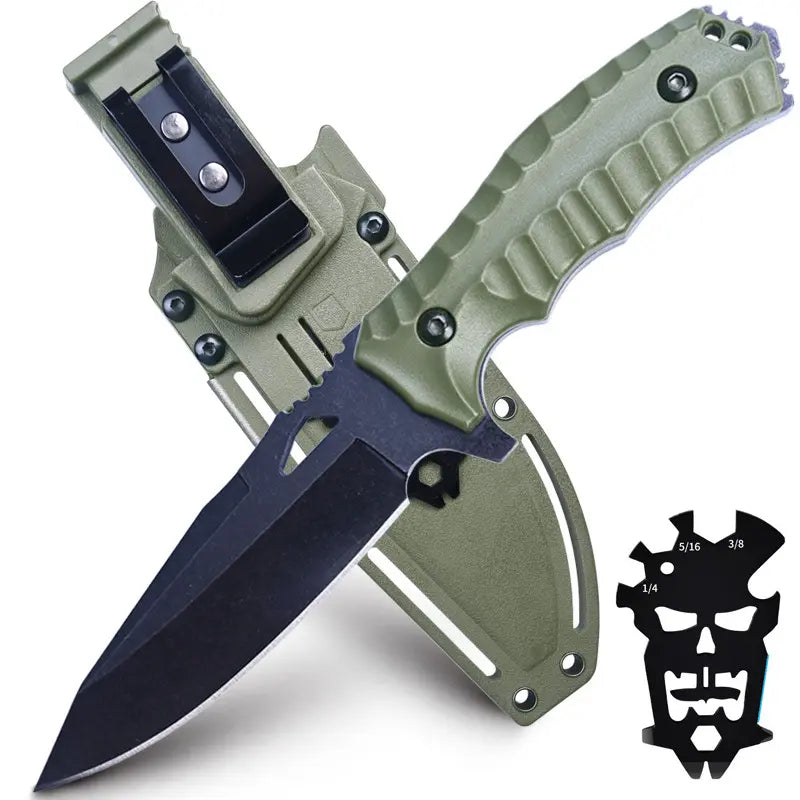 Steel EDC Knife – Survival 8Cr13MoV Fire Starter Kit Camping Outdoor Mountaineering detail image - detail view 6