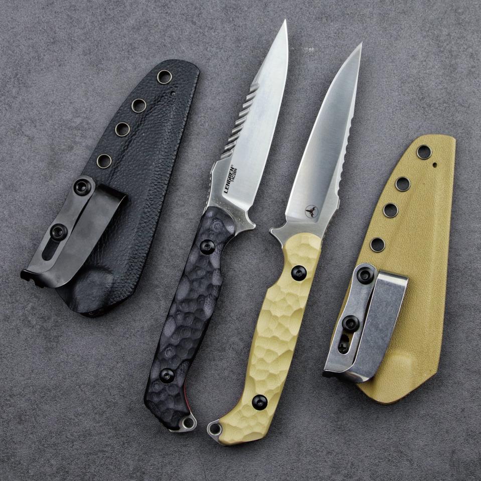 Steel Fixed Blade Knife – 14C28N G10 Handle Serrated Sheath Camping Survival Tactical EDC detail image